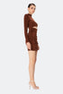 Long Sleeve Cut Out Mini Dress