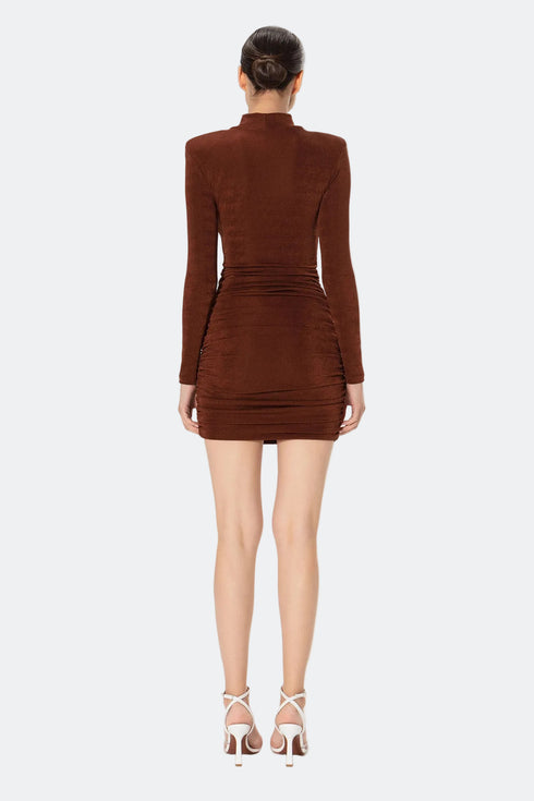 Long Sleeve Cut Out Mini Dress