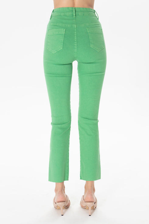 Green High Waist Trousers