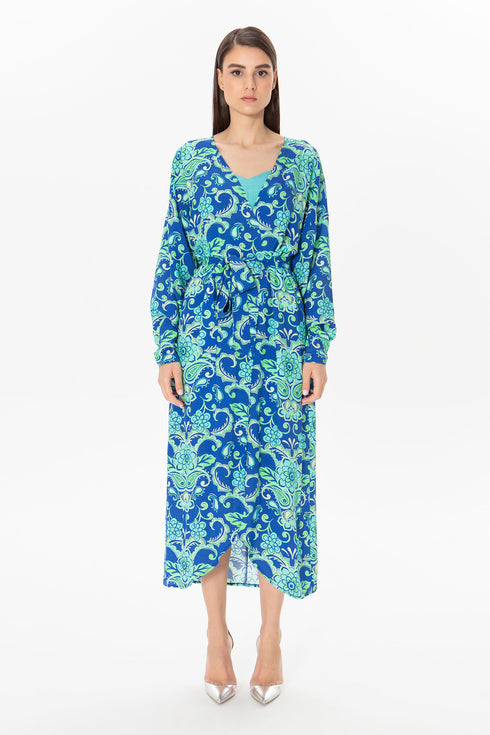 Patterned Long Sleeve Kimono