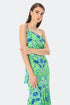 Single Strap Floral Pattern Midi Dress