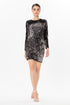 Sequin Backless Mini Dress