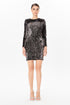 Sequin Backless Mini Dress