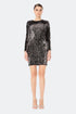 Sequin Backless Mini Dress