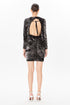 Sequin Backless Mini Dress