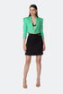 Black Mini Skirt With Waist Decollete