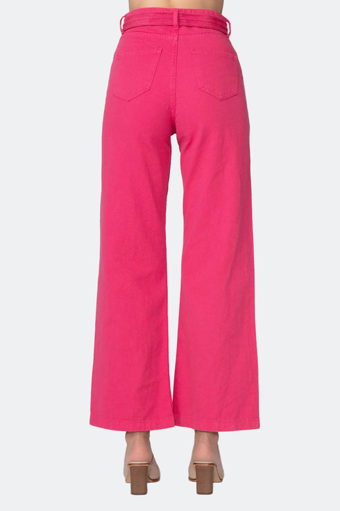 High Waist Flared Trousers