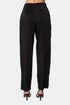 Straight Cut Trousers With Metal Detail
