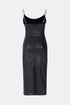 Vegan Leather Bodycon Kalmia Midi Dress