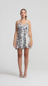 Full Sequin Straps Mini Dress