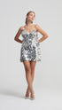 Full Sequin Straps Mini Dress