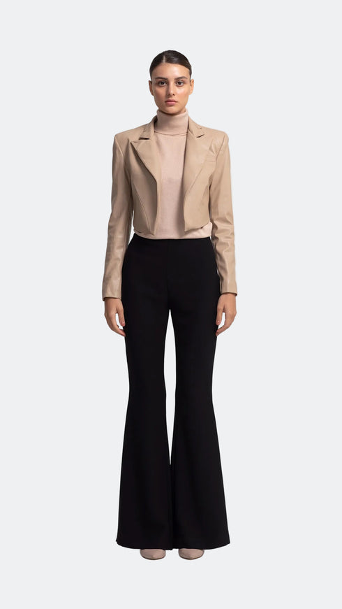 Vegan Leather Fit Short Jacket