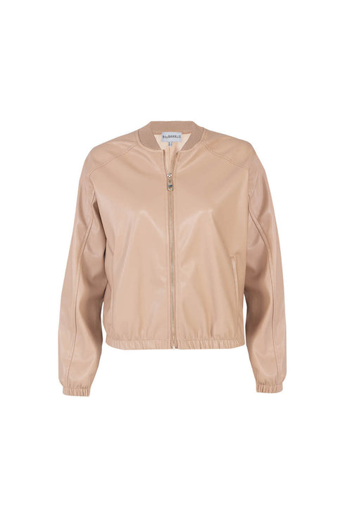 Vegan Leather Bomber Jacket