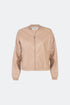 Vegan Leather Bomber Jacket