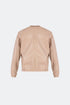 Vegan Leather Bomber Jacket