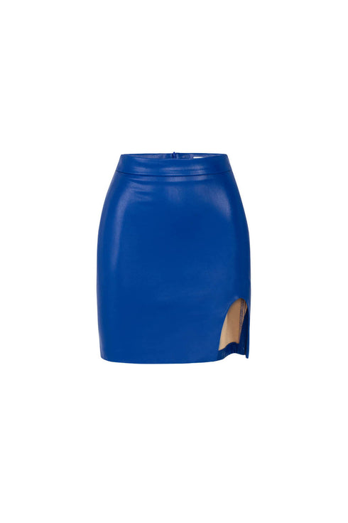 Low-Cut Pencil Mini Skirt