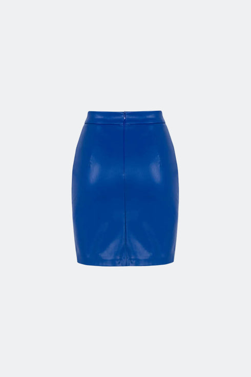 Low-Cut Pencil Mini Skirt