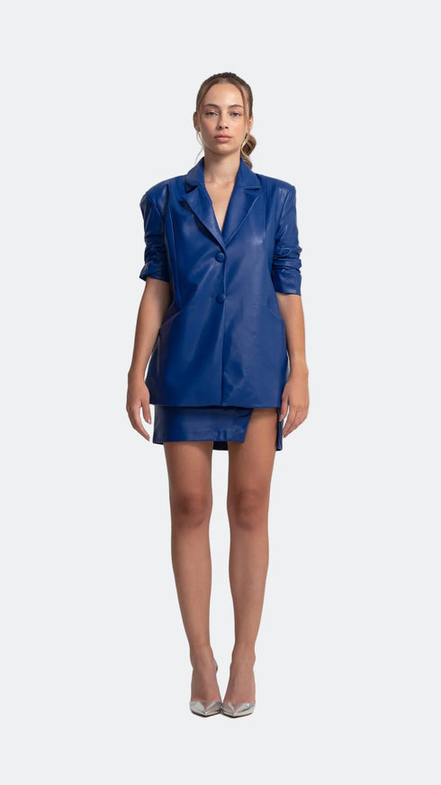 Low-Cut Pencil Mini Skirt