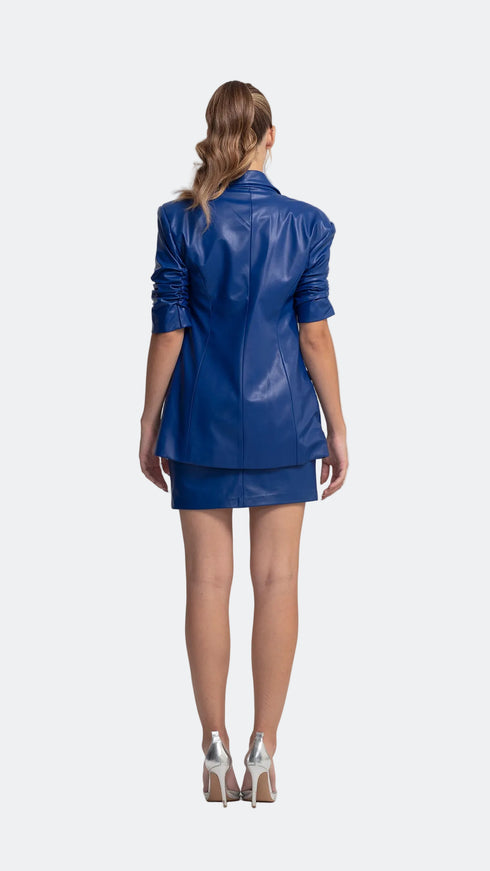 Low-Cut Pencil Mini Skirt