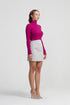 Low Cut Turtleneck Fuchsia Knitwear