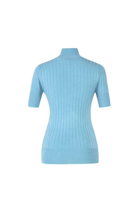 Light Blue Soft Turtle Neck Sweater