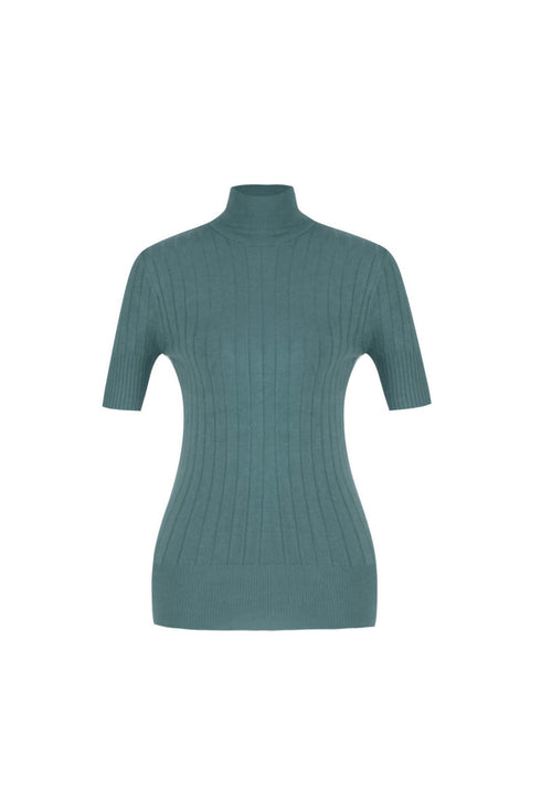 Viridian Soft Turtleneck Sweater