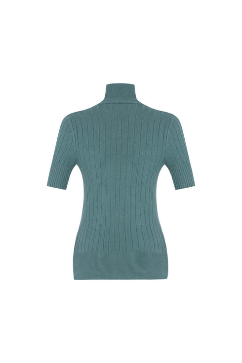 Viridian Soft Turtleneck Sweater