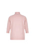 Soft Pink 3/4 Sleeve Turtleneck Sweater