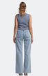 Light Blue Loose Straight Jeans