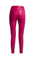 Vegan Leather Royal Fuchsia High Waist Tights