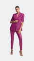 Vegan Leather Royal Fuchsia High Waist Tights