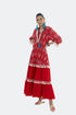 V NECK TASSEL DETAILS DRESS - Barrus London