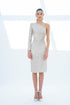ONE SHOULDER MIDI DRESS - Barrus London