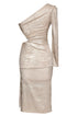 ONE SHOULDER MIDI DRESS - Barrus London
