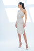 ONE SHOULDER MIDI DRESS - Barrus London