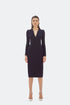 V-NECK DETAILED PENCIL DRESS - Barrus London