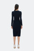 V-NECK DETAILED PENCIL DRESS - Barrus London