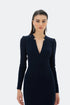 V-NECK DETAILED PENCIL DRESS - Barrus London