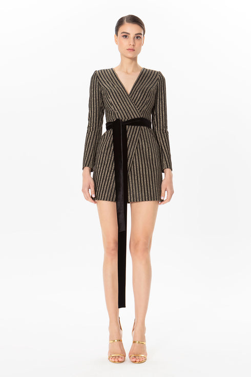 V-Neck Jacket Dress