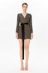 V-Neck Jacket Dress