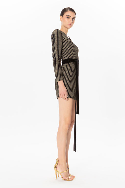 V-Neck Jacket Dress