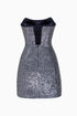 Floral Patterned Sequin Dress