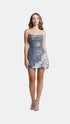Floral Patterned Sequin Dress