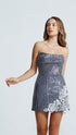 Floral Patterned Sequin Dress