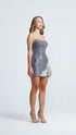 Floral Patterned Sequin Dress