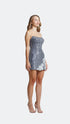 Floral Patterned Sequin Dress
