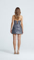 Floral Patterned Sequin Dress
