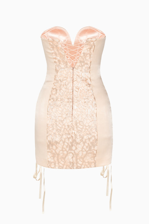 Lace Detailed Mini Dress