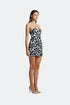 Heart Collar Geometrics Sequined Mini Dress