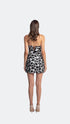 Heart Collar Geometrics Sequined Mini Dress